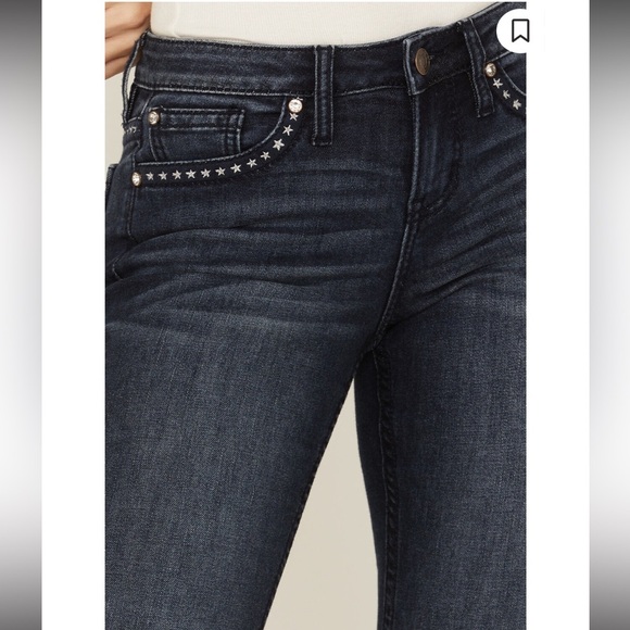 SHYANNE WOMEN'S MR. FLARE STARS & STRIPES FLARE JEANS size 30x34 new w/o tags - Picture 4 of 14